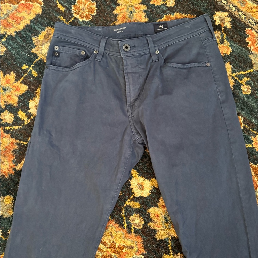 AG Adriano Goldschmied Deep Blue Trousers